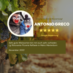 Google Bewertung Antonio Greco
